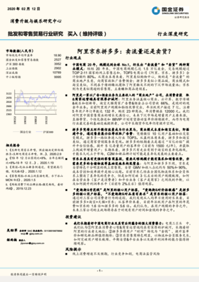 2020電商巨頭之爭 阿里、京東、拼多多——賣流量還是賣貨？
